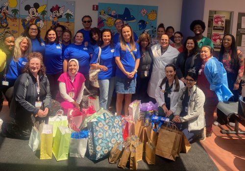 RUMC Receives Donation of Goods for Pediatric Clinic Patients